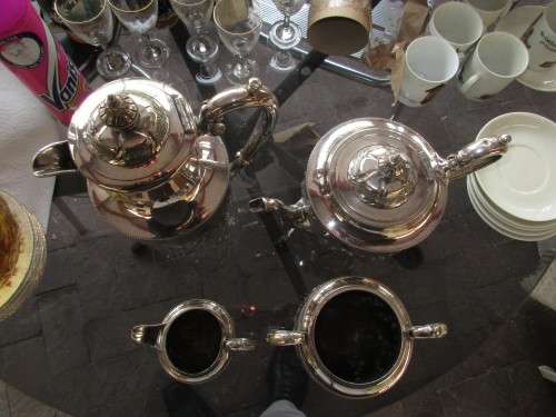FOUR PIECE AKIN BROTHERS TEA SET  1923-1955