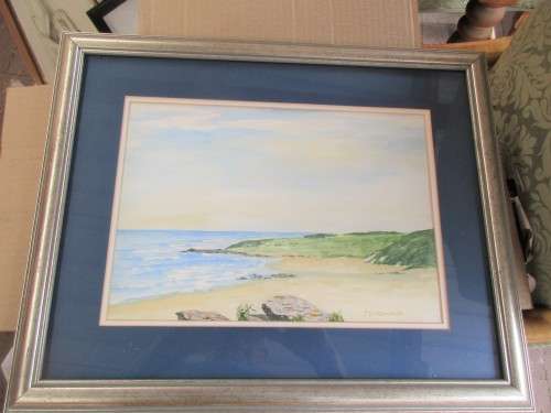 PETER SOUTHWORTH WATERCOLOUR ON BOARD TRANSKEI COAST