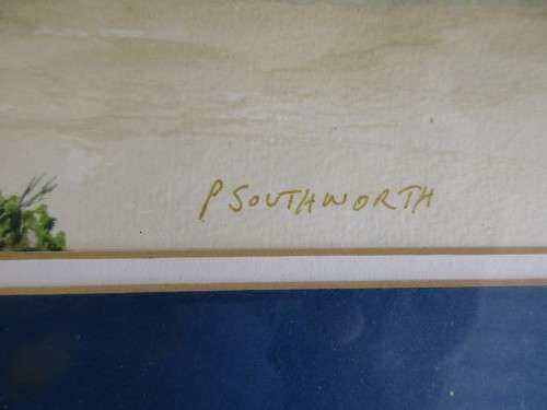 PETER SOUTHWORTH WATERCOLOUR ON BOARD TRANSKEI COAST
