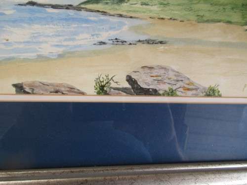 PETER SOUTHWORTH WATERCOLOUR ON BOARD TRANSKEI COAST