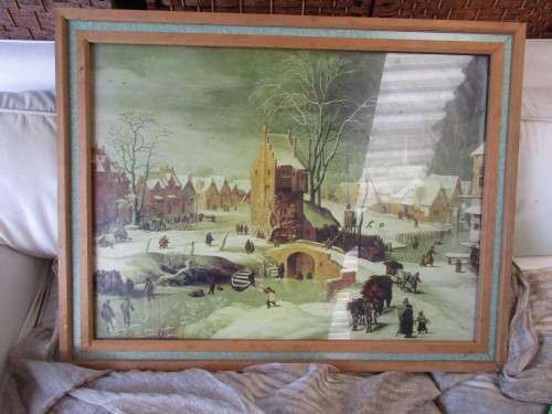 PRINT OF A WINTER SCENE