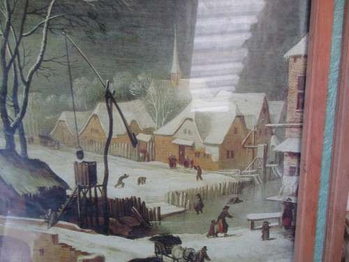 PRINT OF A WINTER SCENE