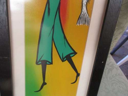 ABSTRACT FISHERMAN WITH FISH