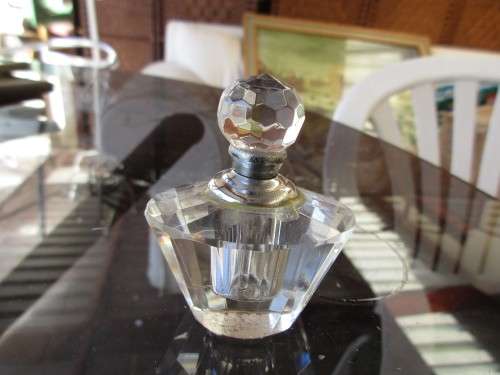 CRYSTAL  PERFUME BOTTLE