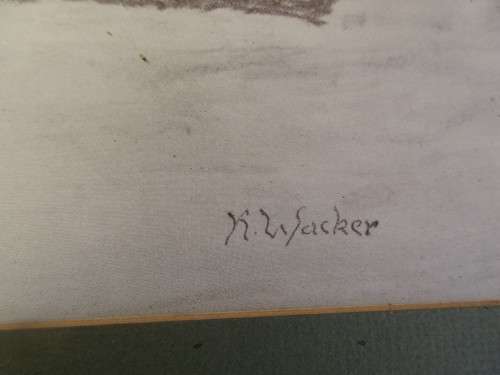 THREE PRINTS OF K WACKER LION ANTELOPE AND ELEPHANT