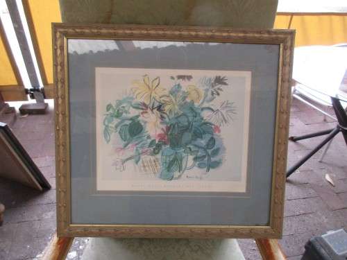 LOVELY PRINT RAOUL DUFY BOUQUET OF FLOWERS