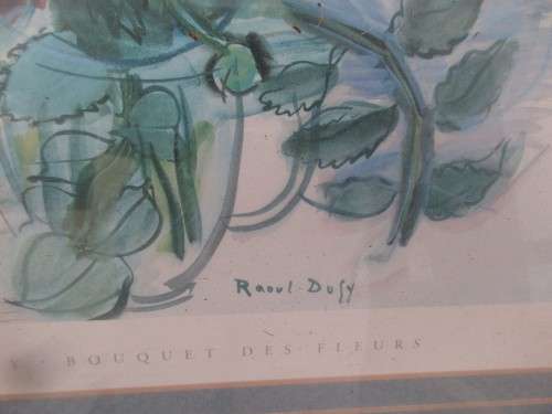 LOVELY PRINT RAOUL DUFY BOUQUET OF FLOWERS