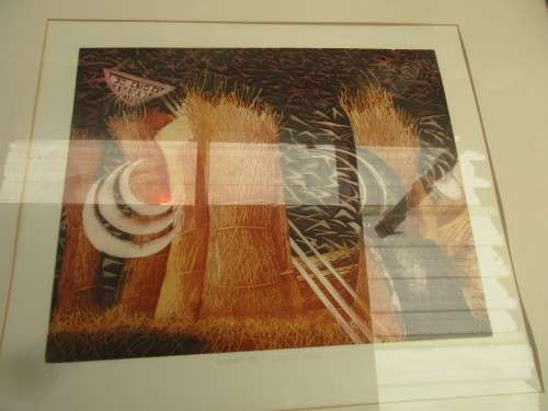 SOUTH AFRICAN SIGNED PRINT  VERONA HIGGS 1990 COSMIC ORDER