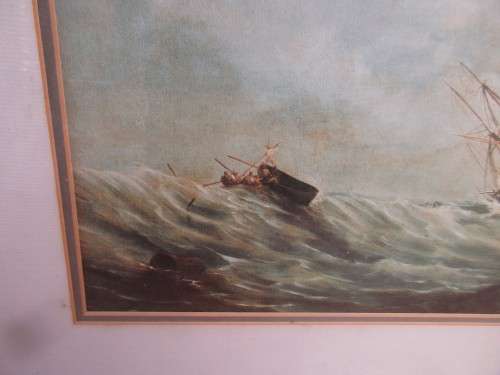 PRINT S OF THE SHIPWRECK OF THE DIANA AND A WRECK IN TABLE BAY AFTER THOMAS BAINES