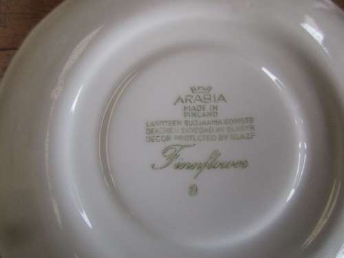 ARABIA OF FINLAND  FINNFLOWER PATTERN TRIO