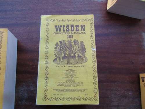 4 WISDEN CRICKETERS ALMANACKS 1996,1981,2015 AND 2004