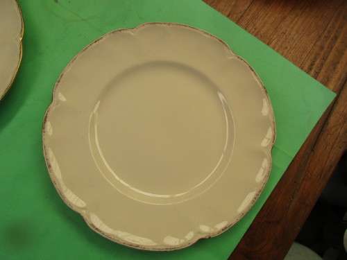 PAIR JOHNSON BROS VICTORIAN PATTERN DINNER PLATES