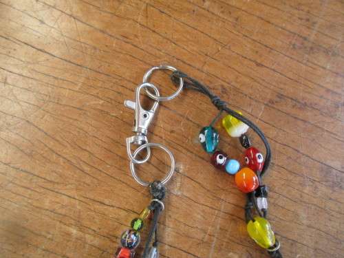 BEAUTIFUL GLASS MULTI COLOURED BEAD NECKLACE MURANO