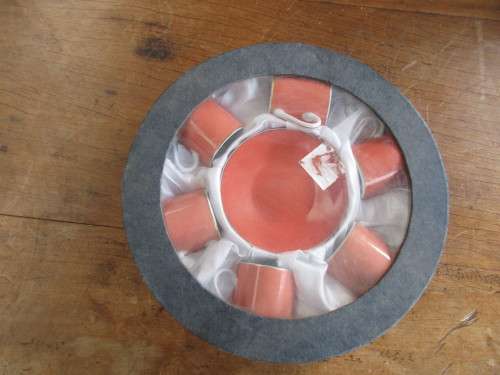 WIEZENTHAL DEMI TASSE CUPS AND SAUCER IN BOX SET OF SIX
