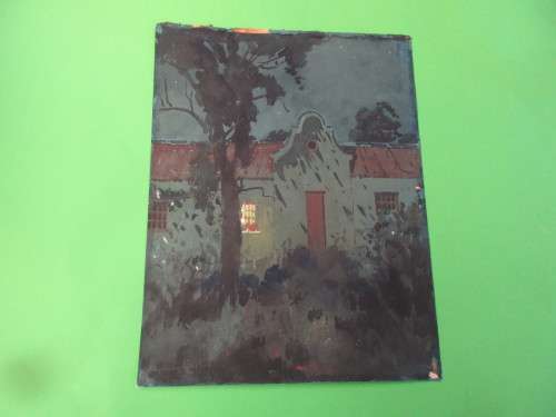 WATERCOLOUR  MOONLIGHT CAPE HOMESTEADS SYDNEY CARTER