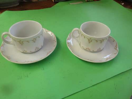 PAIR ROSENTHAL CUPS AND SAUCERS