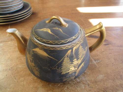 Beautiful Soko egg shell china teapot 5 cups and 6  saucers 5 side plates milk jug and sugar
