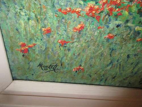 LANDSCAPE BY SOUTH AFRICAN ARTIST JOHN MANTELL OIL ON CANVAS