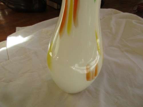 PAIR 1960'S MULTI COLOURED VASES