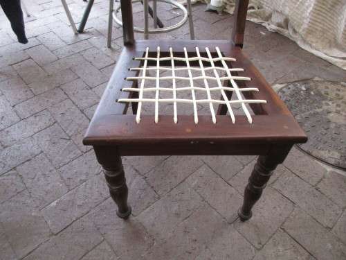 CAPE RIEMPIE CHAIR MAHOGANY COLLECTION OR COURIER ONLY PLEASE
