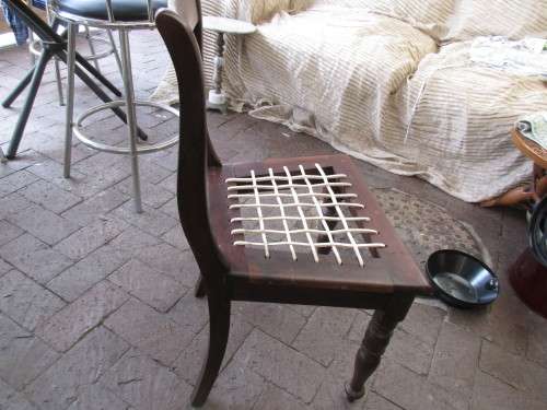 CAPE RIEMPIE CHAIR MAHOGANY COLLECTION OR COURIER ONLY PLEASE