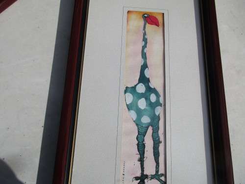 BEAUTIFUL SET 3 CRAIG MARRAN WATERCOLOURS OF OSTRICHES