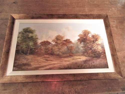 IRENE DUGGAN ORIGINAL OIL ON BOARD 1982 BEAUTIFUL ZIMBABWE SCENE