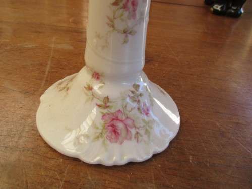 BEAUTIFUL PORCELAIN FRANK  HAVILAND LIMOGES CANDLESTICK