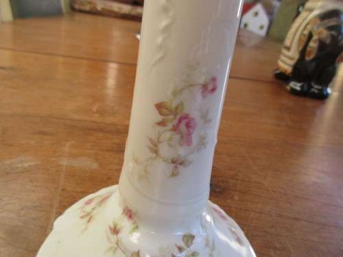 BEAUTIFUL PORCELAIN FRANK  HAVILAND LIMOGES CANDLESTICK