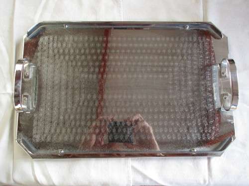 BEAUTIFUL HEAVY CHROME  1950'S TRAY