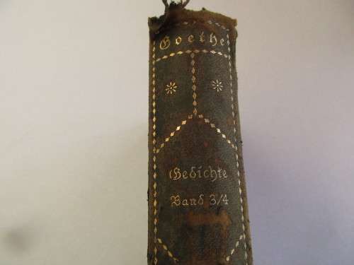 LOVELY 1924 GERMAN BOOK ON GOETHE'S  GEDICHTE