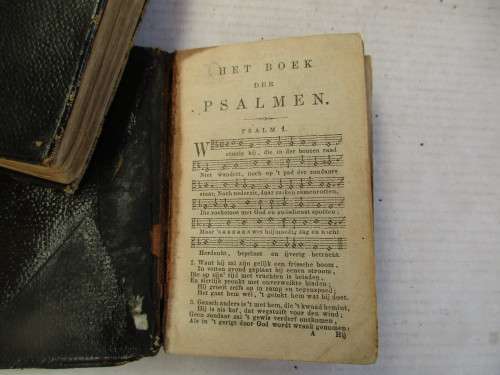 TWO BOOKS IN CASE  BLACK CLOTH AND BOARD,   PSALMS AND EVANGELIST SONGS AND A CONGREGATIONAL HYMNARY