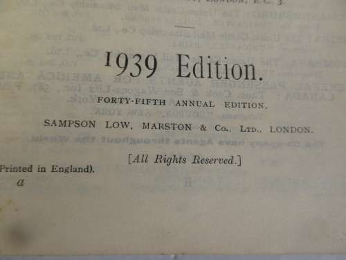 THE SOUTH AFRICAN YEAR BOOK AND GUIDE  1939