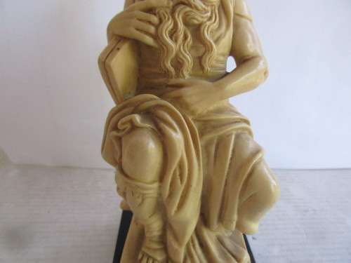 BEAUTIFUL ALABASTER ORNAMENT OF MOSES BY G.RUGGERI