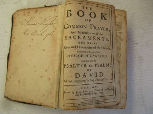 THE BOOK OF COMMON PRAYER 1735