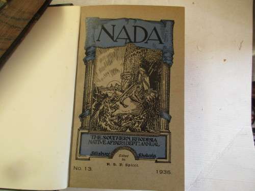 NADA S. RHODESIA NATIVE AFFAIRS  DEPT ANNUAL 1935