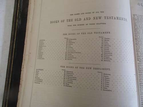 THE HOLY BIBLE CONTAINING THE OLD AND NEW TESTAMENTS  C1883 KING JAMES VERSION