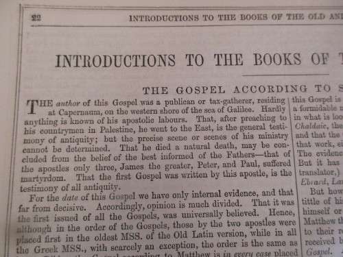 THE HOLY BIBLE CONTAINING THE OLD AND NEW TESTAMENTS  C1883 KING JAMES VERSION