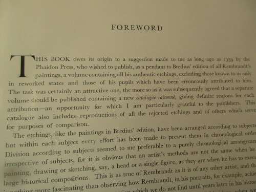 REMBRANDTS ETCHINGS 2 VOLUMES IN SLIP CASE 1952 COMPLETE EDITION