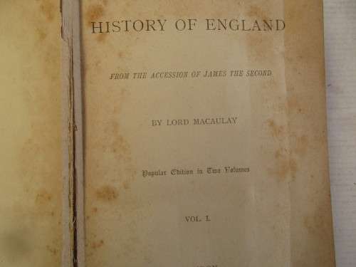 THE HISTORY OF ENGLAND 1889 VOLUME 1