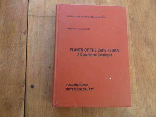 JOURNAL OF SOUTH AFRICAN BOTANY PLANTS OF THE CAPE FLORA  1984 FIRST EDITION