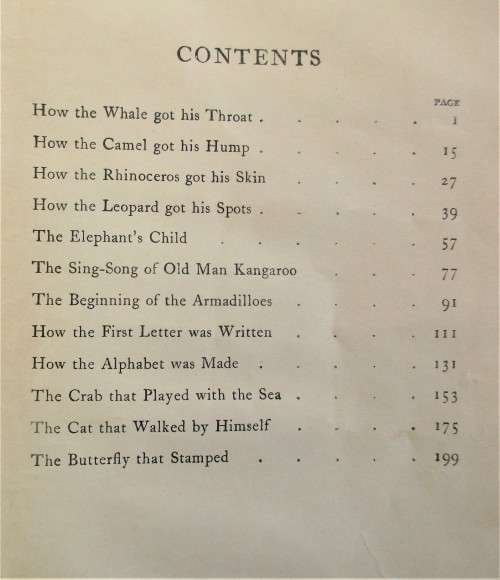 JUST SO STORIES RUDYARD KIPLING 1928