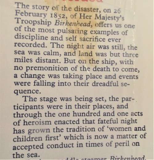 DRUMS OF THE BIRKENHEAD FIRST EDITION 1972