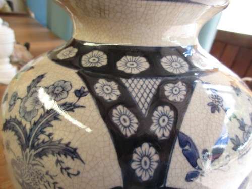 BEAUTIFUL BIG CHINESE  VASE BLUE UNDERGLAZE