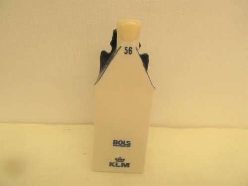 DELFT HOUSE FOR BOLS BRANDY DECANTER  STILL WITH ORIGINAL  SEAL MADE FOR KLM