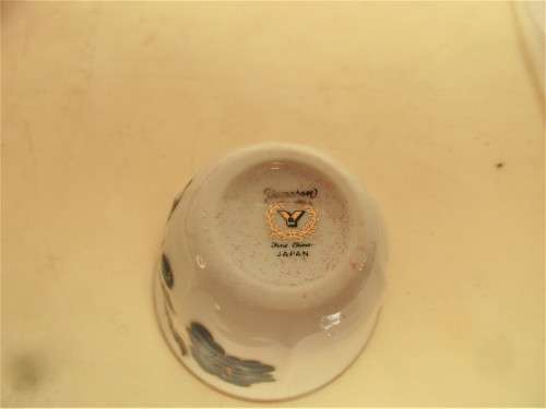 11 MATCHING JAPANESE GAWA CUPS  AND 1 ASSOCIATED CUP 12 IN ALL