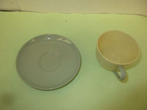 BEAUTIFUL THREE COPELAND SPODE MEADOWSWEET COFFEE CUPS AND FOUR SAUCERS c1960`s