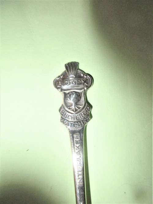 SET OF SIX ROLEX BUCHERER INTERLAKEN WATCH SPOONS