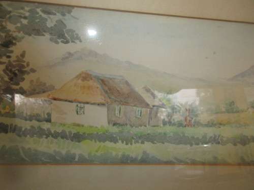 FRAMED WATERCOLOUR ON BOARD G SHILLING LANDSCAPE  SCENE