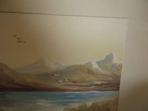WATERCOLOUR ON BOARD HOUT BAY CAPE TOWN  SIGNED H ANDERS